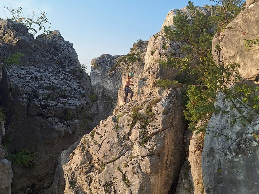 Nauka przewiązywania w stanowisku (Podlesice) Fot. Artur Kraszewski