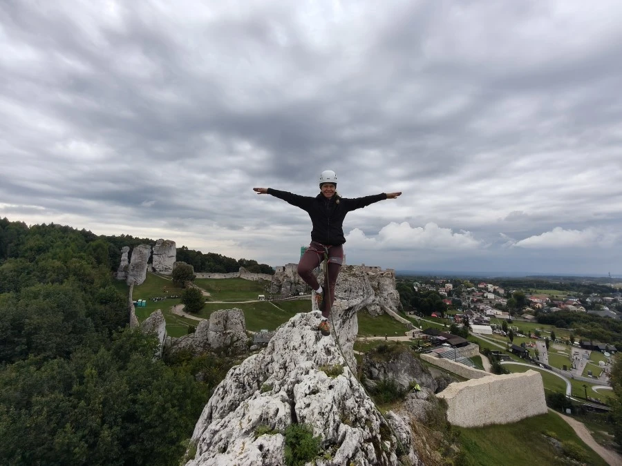 Podzamcze. Odważni uczniowie, to radość i stres dla instruktora. Fot. Maciej Bedrejczuk
