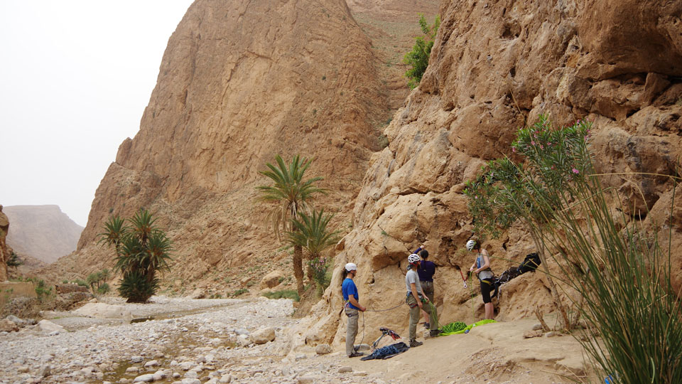 Kurs skałkowy w wąwozie Todra w Maroku Fot. Marcin Kraszewski