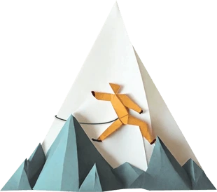 Kursy teterminickie - tło styl origami.