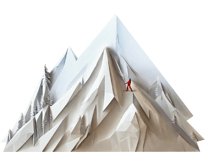 skiturowiec w górach